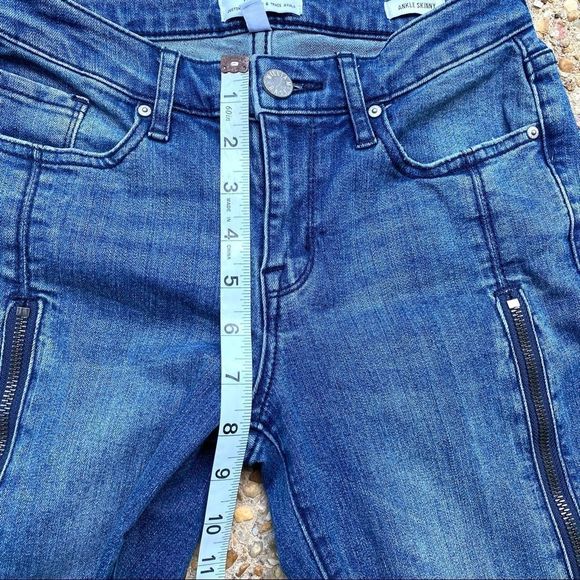 William Rast Justin Timberlake Perfect Ankle Skinny Zipper Jeans Size 25 - Picture 6 of 13